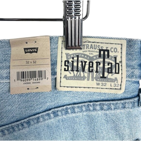 Levis Mens Silvertab Loose fit Distressed fit Jeans sz 32x32 - Picture 5 of 12